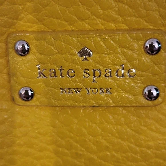 Kate Spade Yellow Pebble Leather Crossbody Bag - Picture 3 of 9